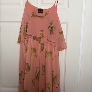 Pink Cheetah Mini Dress
